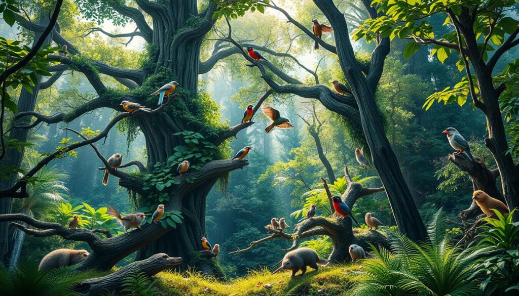 Bedeutung von Bäumen für das Überleben von Tierarten