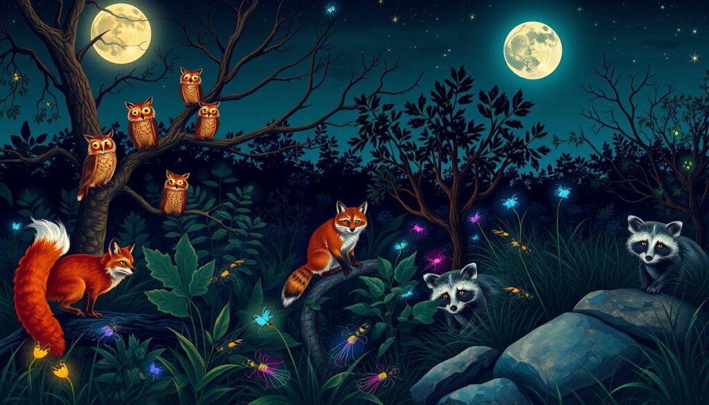 Welt der nachtaktiven Tiere