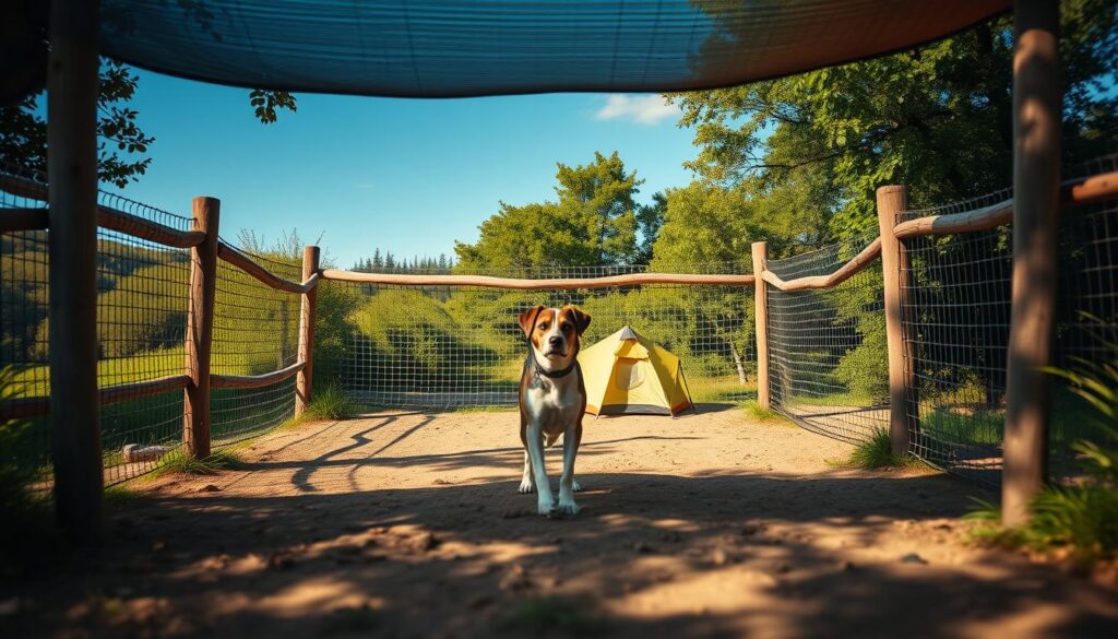 Hundezaun Camping