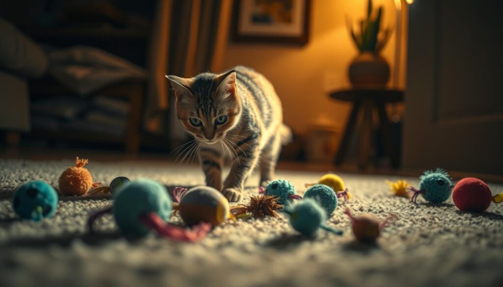 Katzenspielzeug und Nachtaktivitäten Katzenspielzeug und Nachtaktivitäten