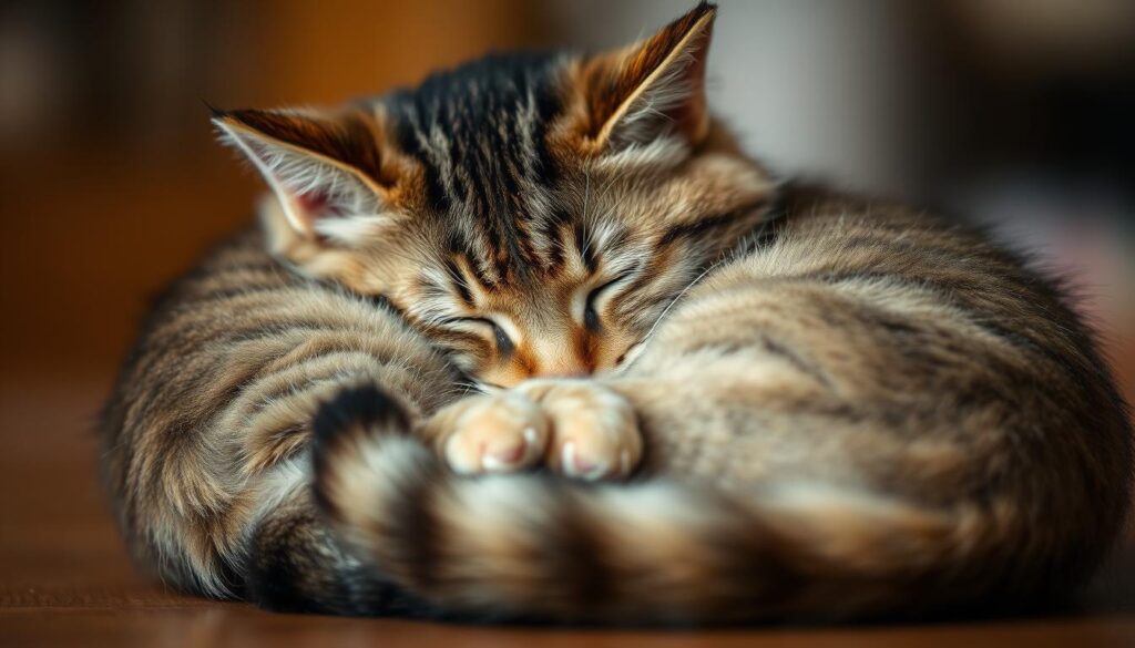 Schlafposition Katze