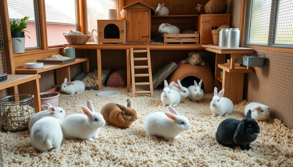 Hasengehege Einrichtung