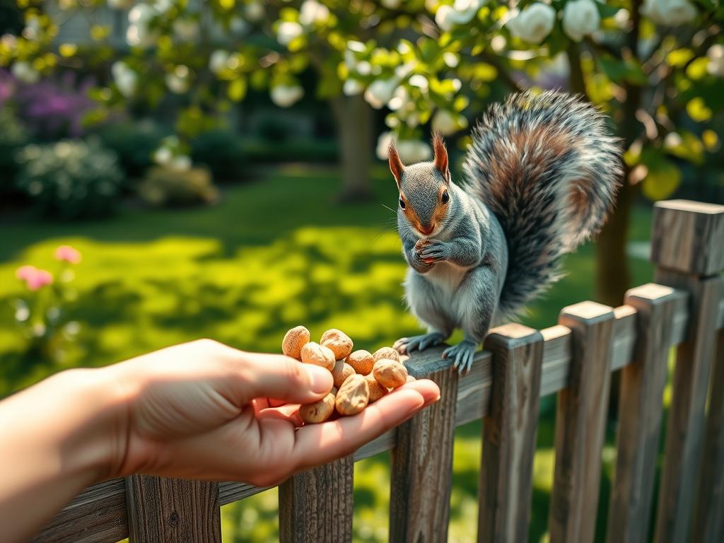 Eichhörnchen füttern