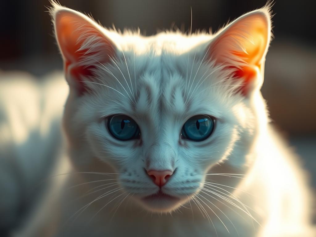 Gesundheitsaspekte bei weißen Katzen mit blauen Augen Gesundheitsaspekte bei weißen Katzen mit blauen Augen