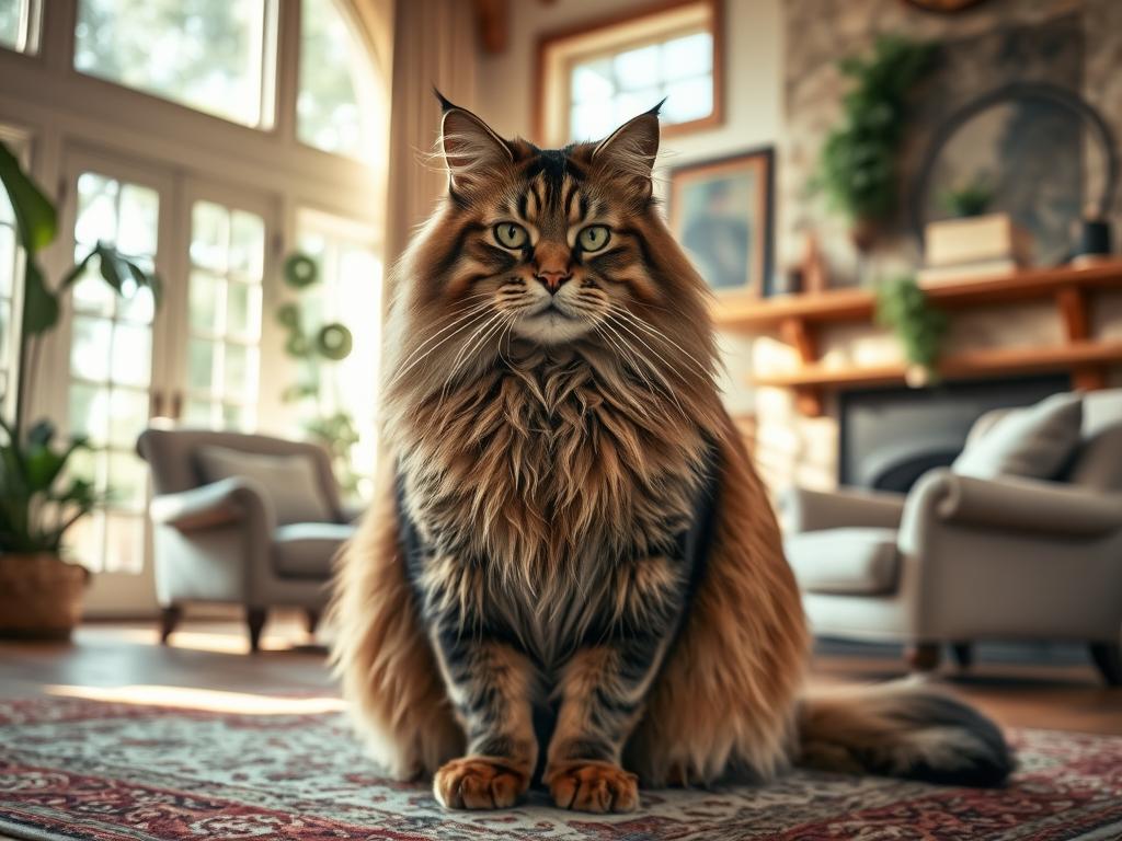Maine Coon Katze größte Katzenrasse der Welt Umgebung Maine Coon Katze größte Katzenrasse der Welt Umgebung