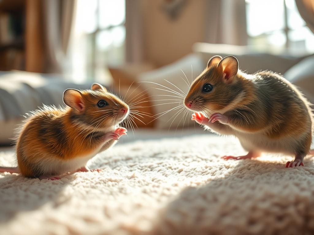 Farbmäuse Training und Verhalten