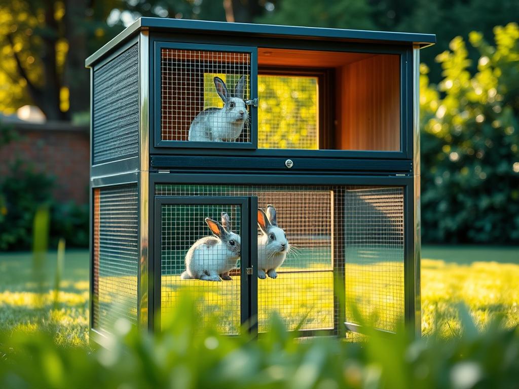 Doppelkäfig Kaninchen