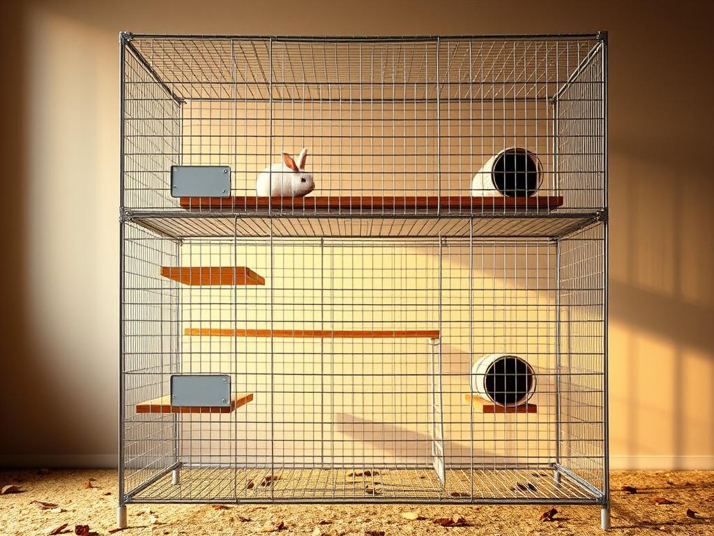 Größen Doppelkäfig Kaninchen