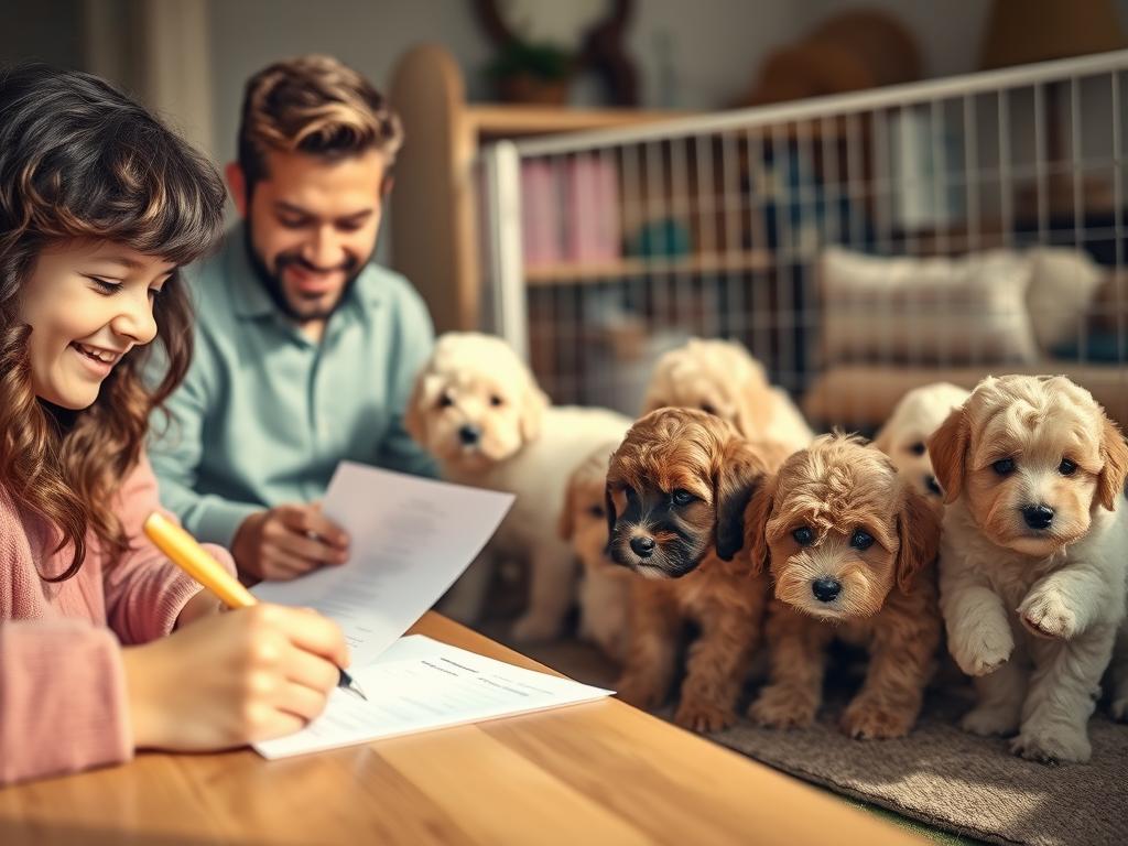 Pudel Welpen Reservierungsprozess Pudel Welpen Reservierungsprozess