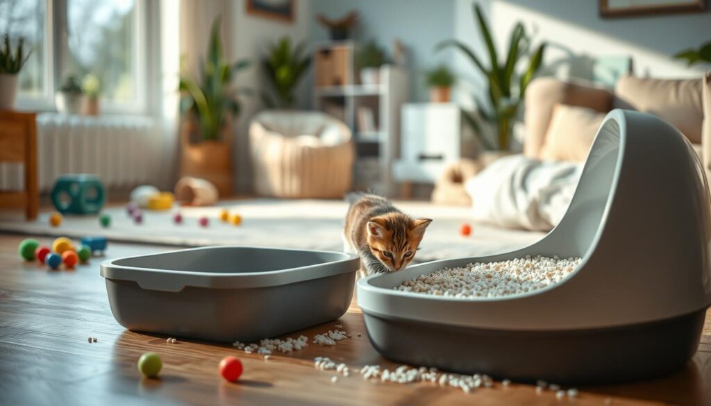 Katzentoilette Training