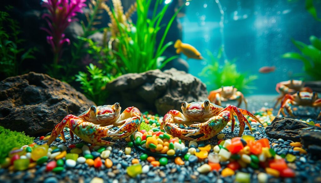 Krabben Fütterung Tipps