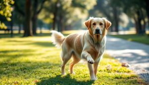 Hund schwankt und taumelt