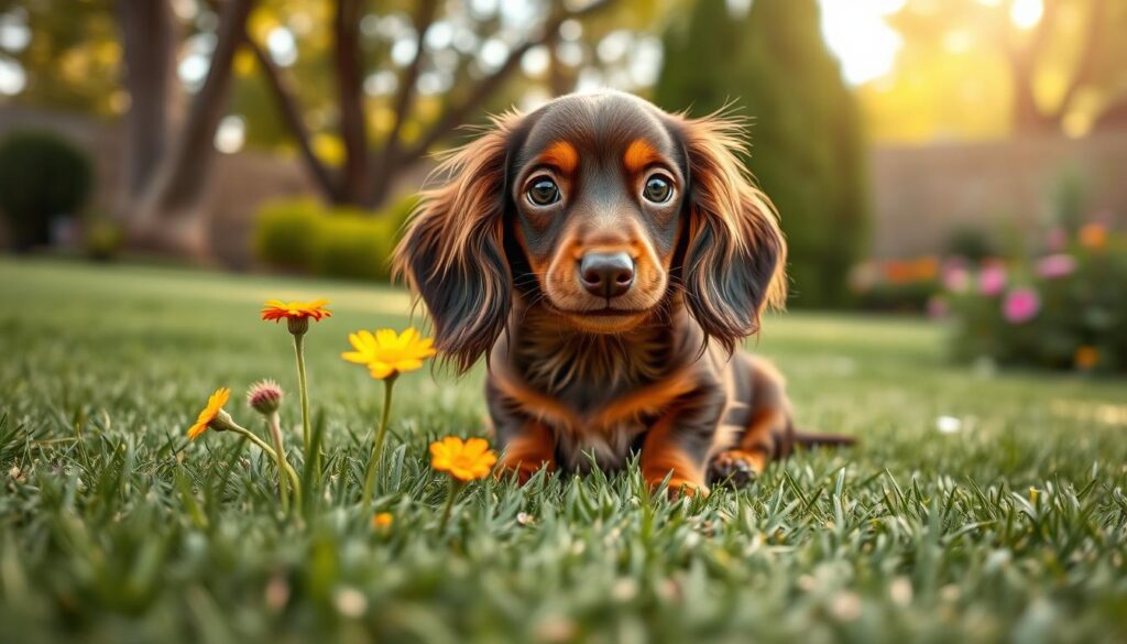 Zwergdackel Langhaar