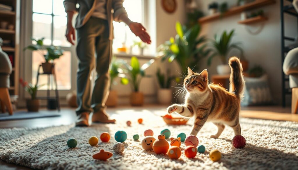 Sicherheit beim Spielen mit Katzen