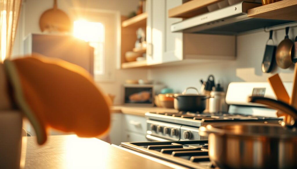 Vermeidung von Verbrennungen in Haushalt und Küche