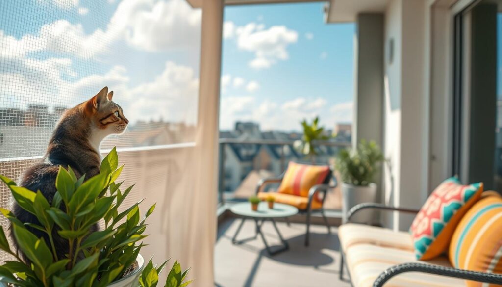 Balkon katzensicher machen
