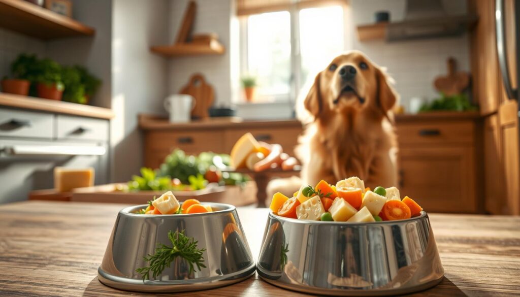 Integration von Käse in selbstgekochte Hundeernährung