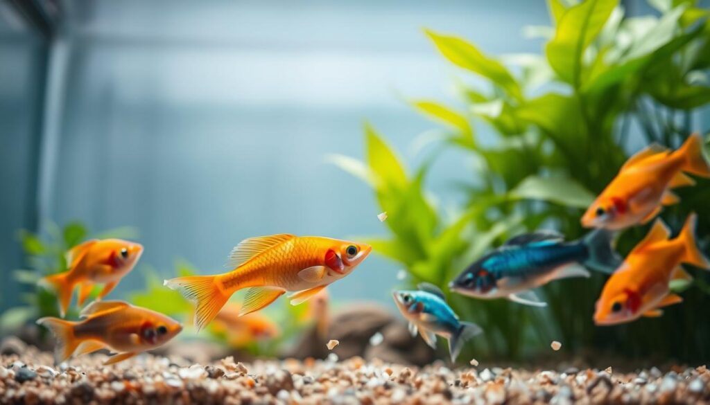 Platy Fütterung