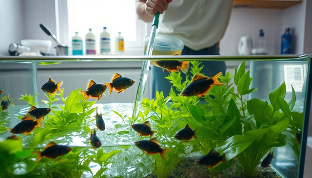 Wasserwechsel und Pflegeroutinen Wasserwechsel und Pflegeroutinen