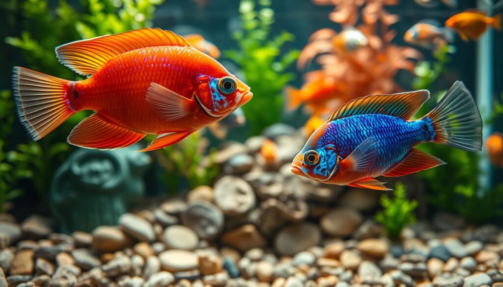 Schmetterlingsbuntbarsch Verhalten im Aquarium