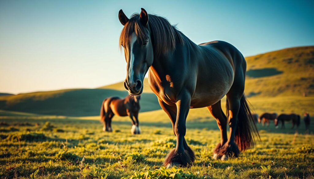 Physikalische Merkmale des Shire Horses Physikalische Merkmale des Shire Horses